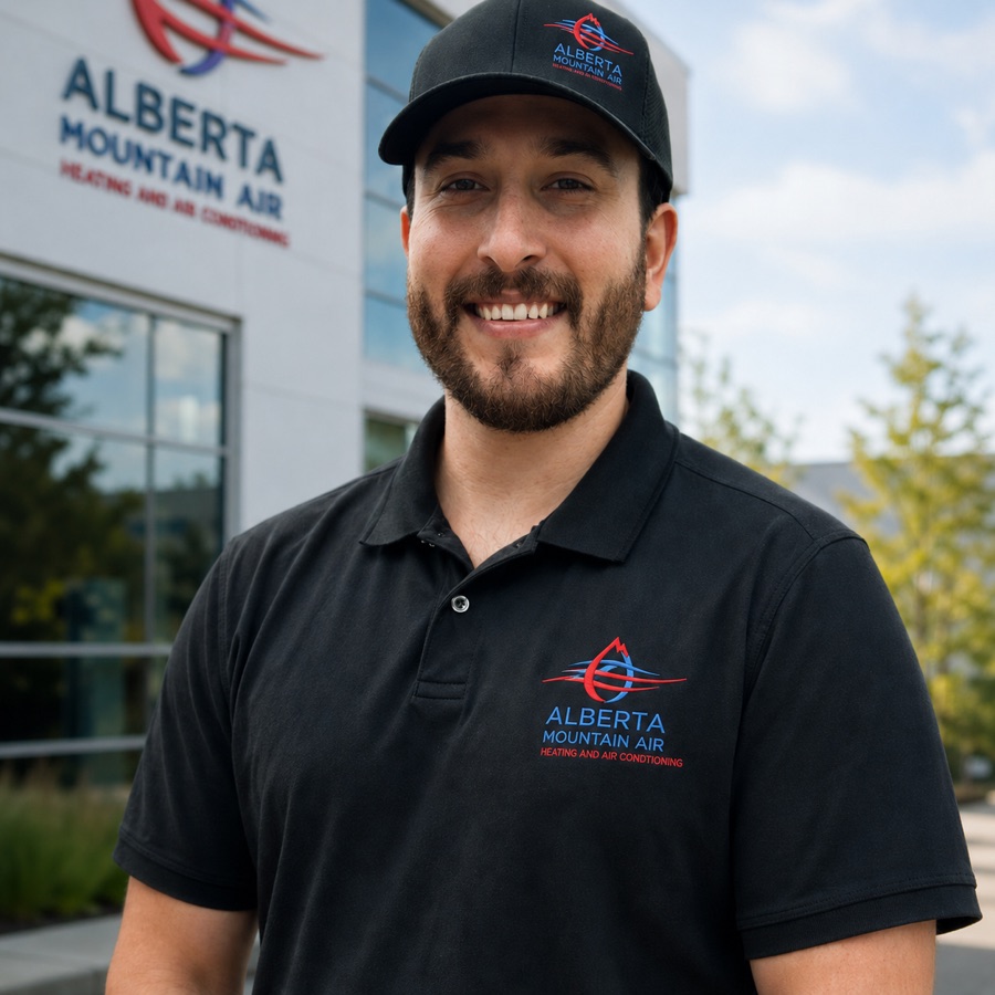 Claudio, estimator and sales at Alberta Mountain Air