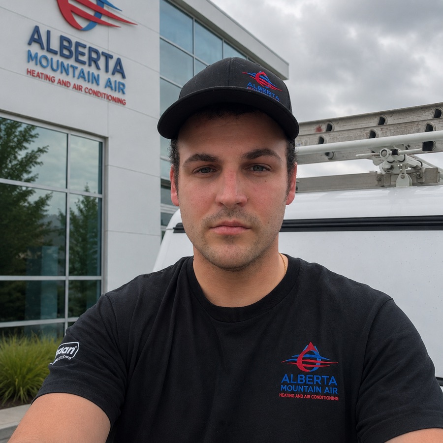 Dakota, lead service technician at Alberta Mountain Air