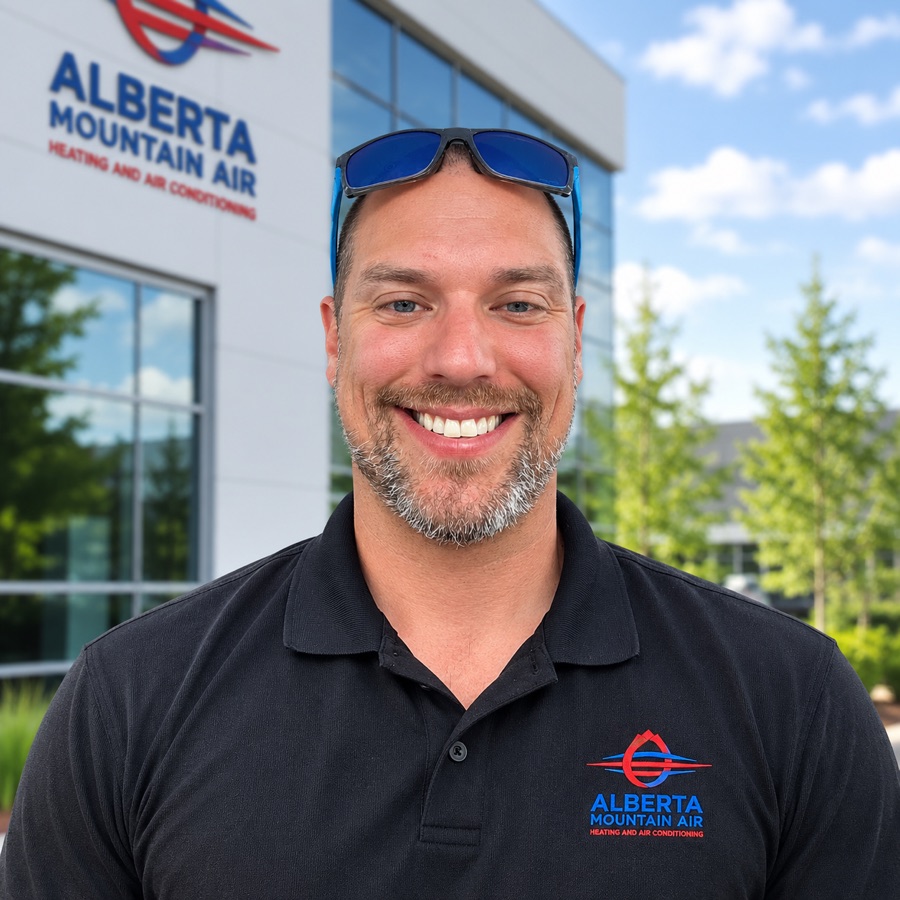 Mick, estimator and journeyman refrigeration mechanic at Alberta Mountain Air