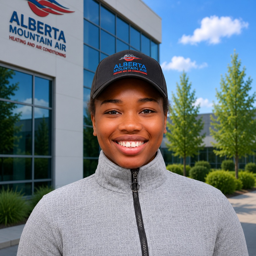 Precious, office admin and customer service at Alberta Mountain Air