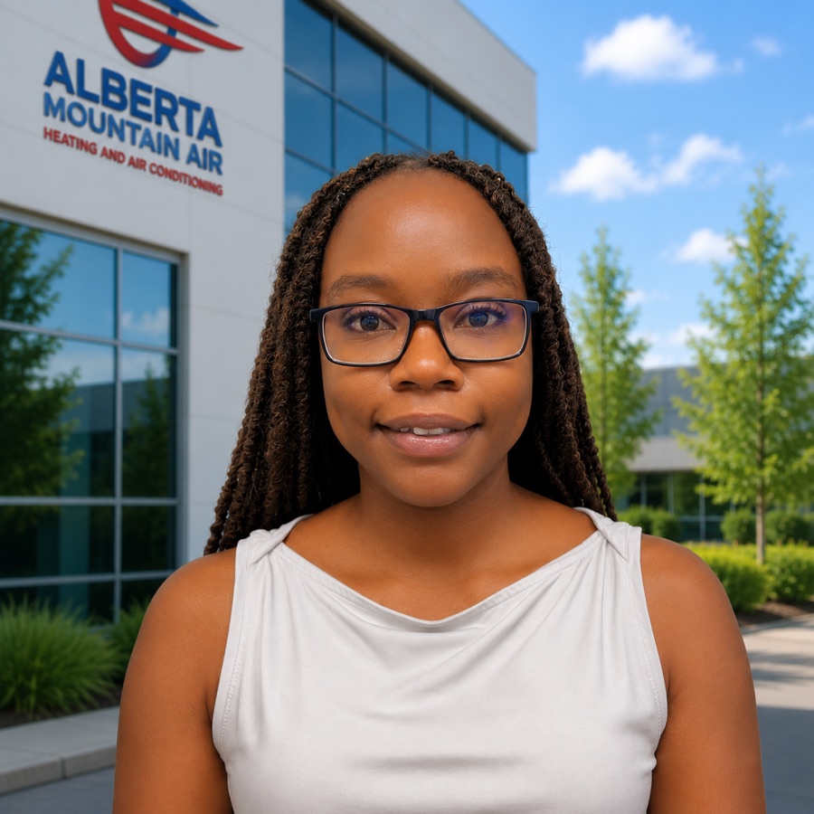Tatenda, office admin and customer service at Alberta Mountain Air