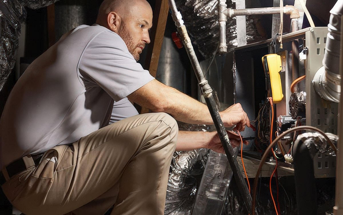 Furnace in Crawlspace