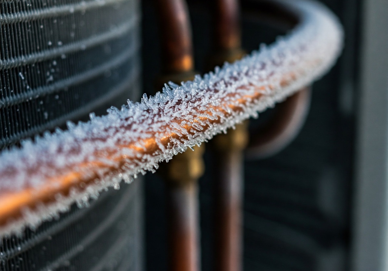 Frost On Refrigerant Line AC
